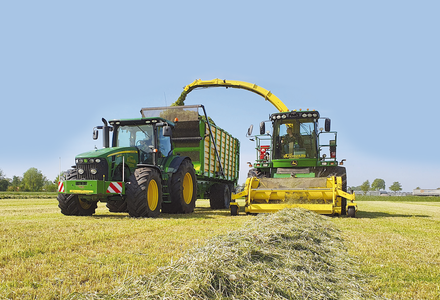 Gras hakselen eerste snede listing